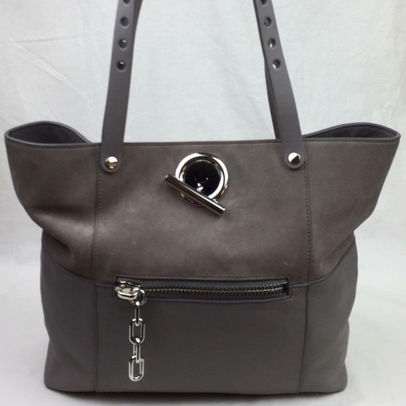 ALEXANDER WANG Riot Suede & Leather Tote - Picture 1 of 8